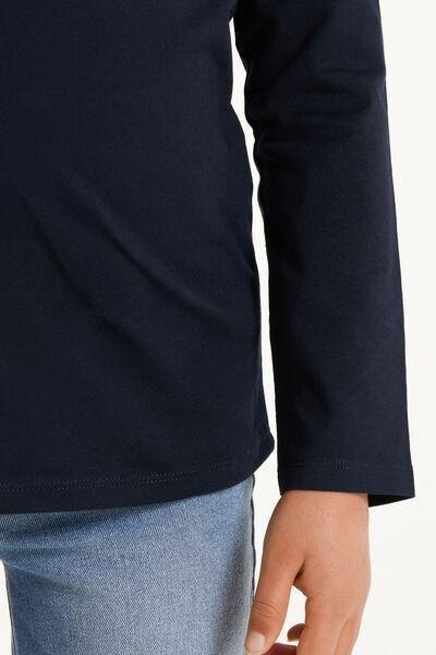 Navy Long-Sleeved Top, Kids Boys, , large image number 3
