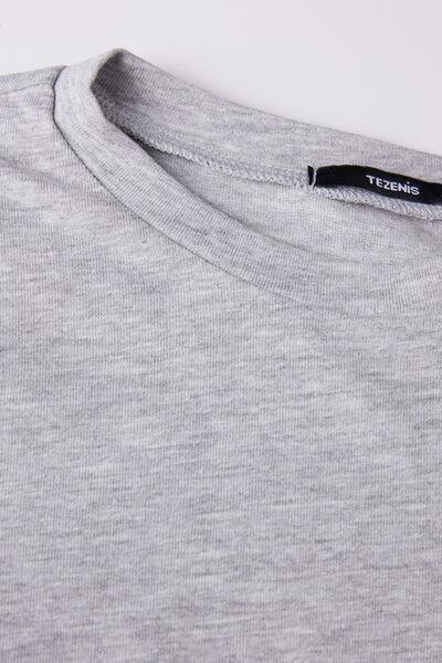Grey Long-Sleeved Shirt, Kids Boys, Light Grey Blend, large image number 6