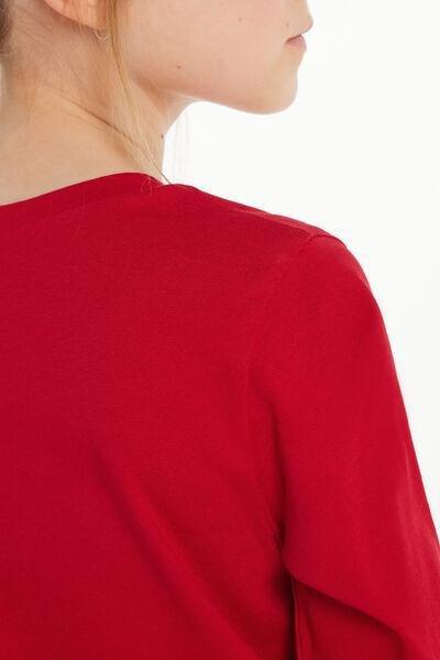 Red Long-Sleeved Top, Kids Unisex, 5701_873V, large image number 3