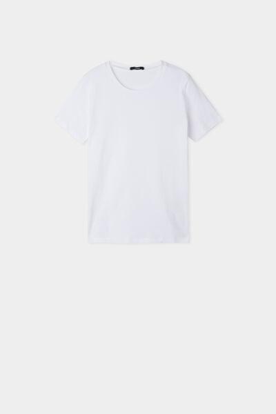 Tezenis - White Short Sleeve Basic Top