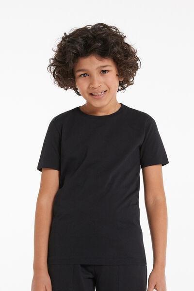 Black Short Sleeve Top, , medium