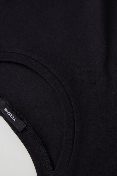 Black Short Sleeve Top, Black, large image number 5