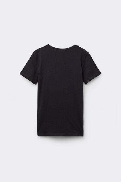 Black Short Sleeve Top, Black, large image number 6