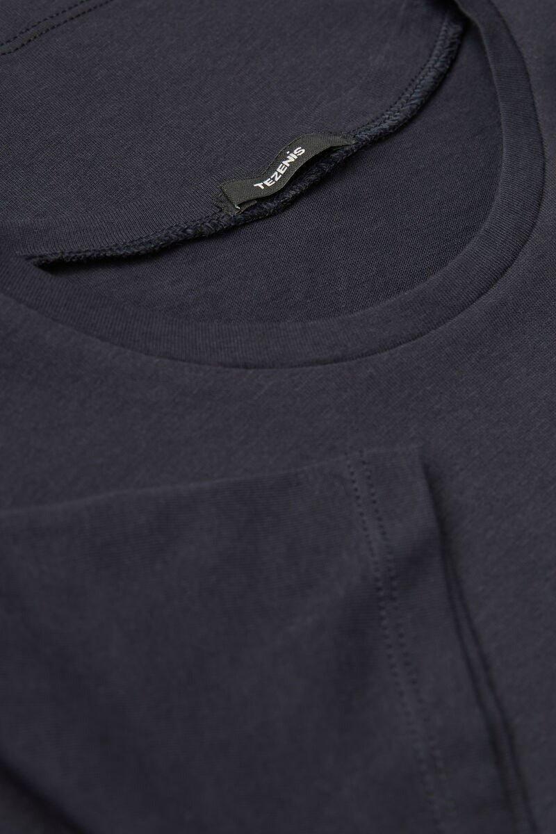 Blue Cotton Rounded Neck T-Shirt, Kids Unisex, , large image number 2