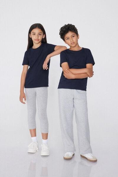 Blue Round Neck T-Shirt, Kids Boys, Deep Blue, large image number 9