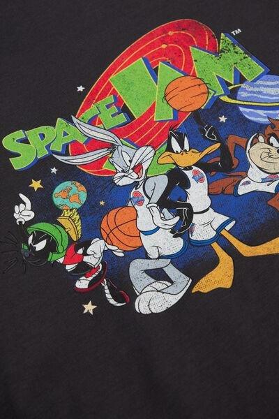 Black Printed T-Shirt Casual, Kids Unisex, 5701_021Y, large image number 3