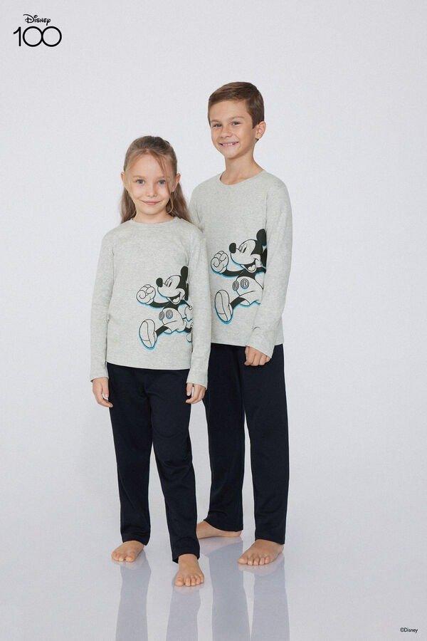 Grey Long Pyjamas Set, Unisex Kids, 5701_182Y, large image number 0