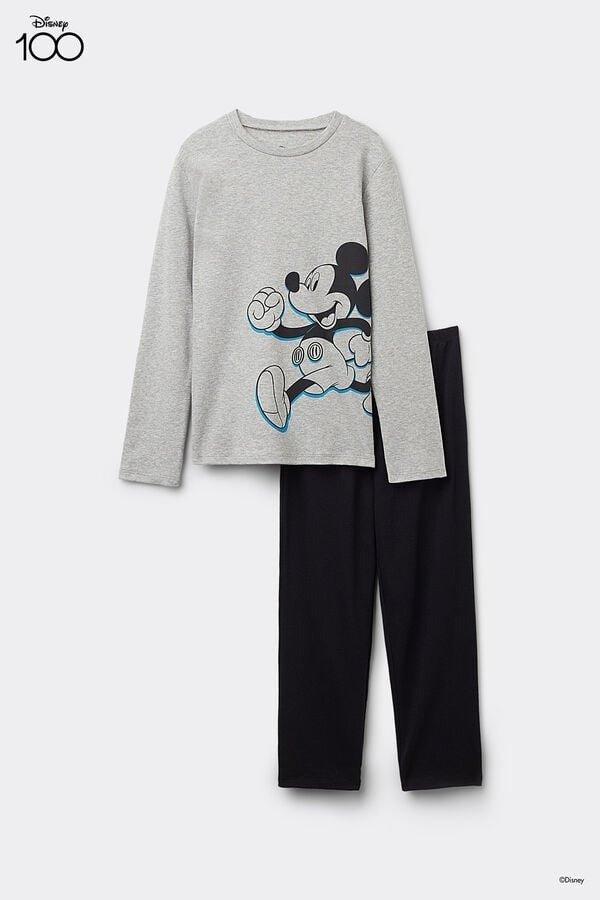 Grey Long Pyjamas Set, Unisex Kids, 5701_182Y, large image number 2