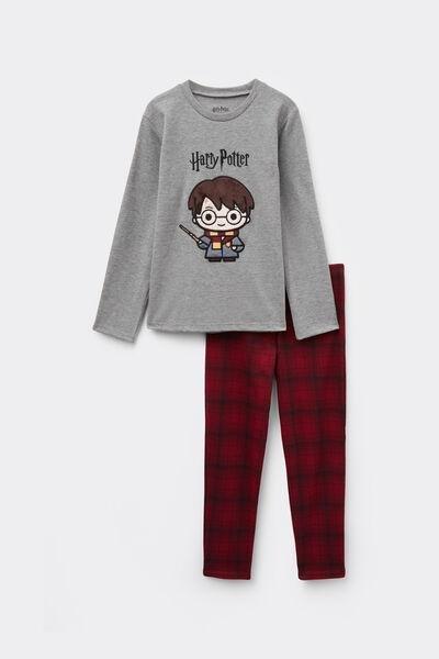 Grey / Red Harry Potter Print Cotton Pyjama Set, Kids Unisex, 5701_970Y, medium