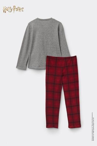 Grey / Red Harry Potter Print Cotton Pyjama Set, Kids Unisex, 5701_970Y, medium
