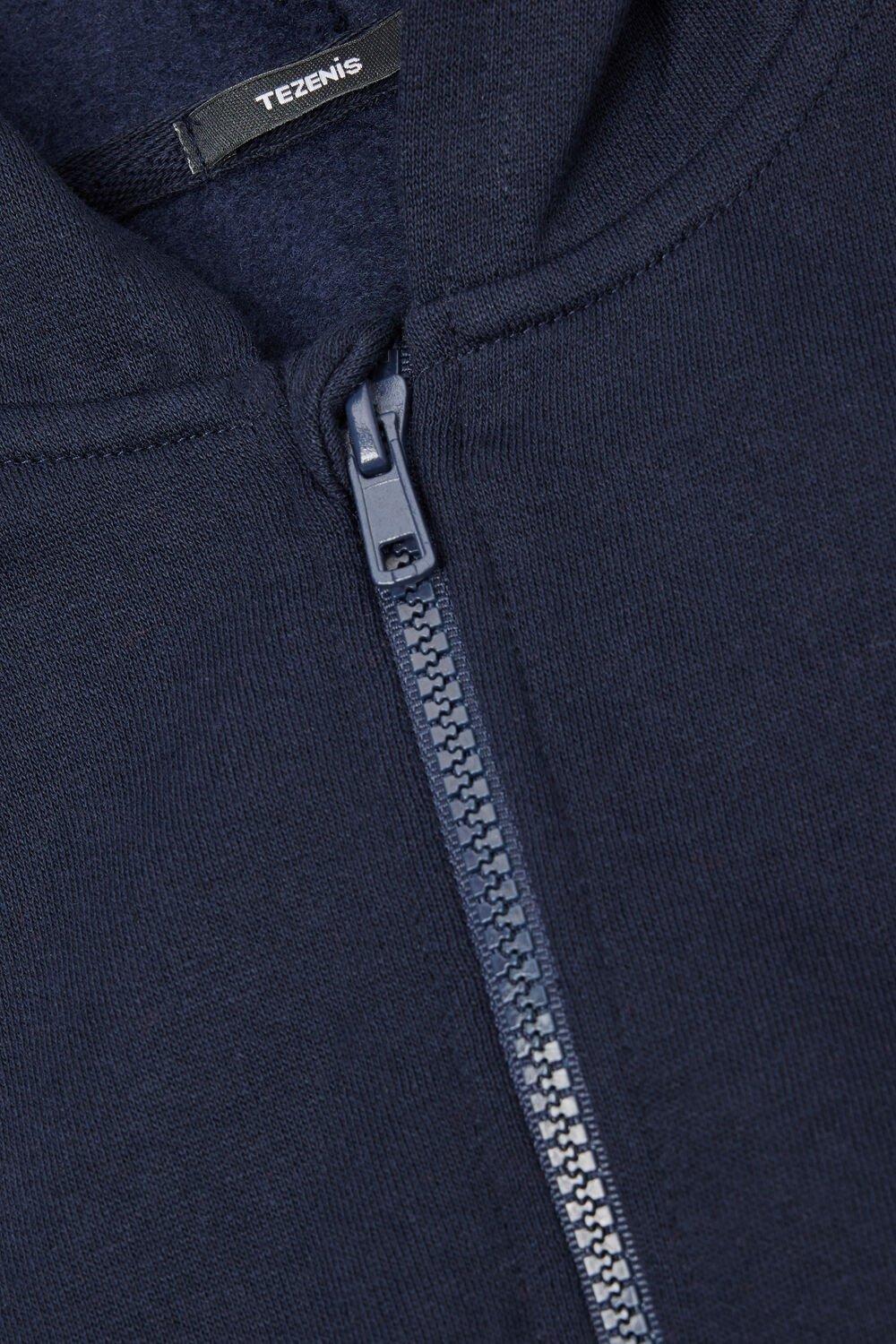 Navy Zip-Up Hoodie Regular, Kids Unisex, , large image number 1