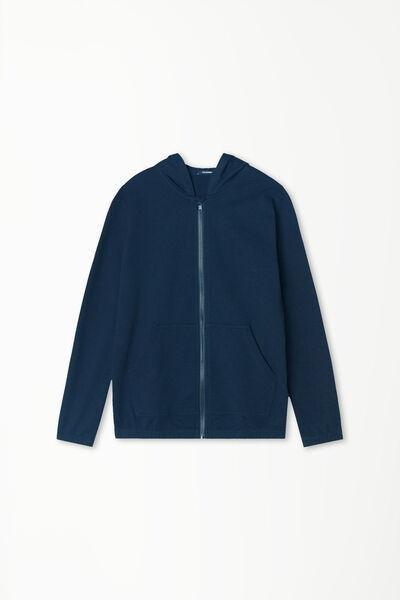 Navy Cotton Sweatshirt, Kids Unisex, , large image number 1