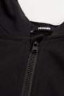 Tezenis - Black Children's Unisex Cotton Hooded Sweatshirt With Zip
