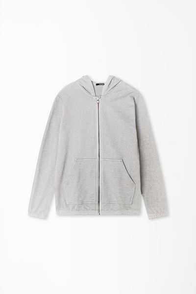 Grey Hooded Sweatshirt, Kids Unisex, , large image number 1