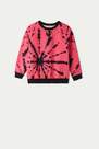 Tezenis - Pink Printed Cotton Round-Neck Sweatshirt, Kids Unisex