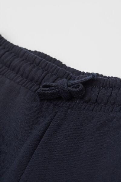 Navy Fleece Trousers, Kids Boys, Blue, large image number 4
