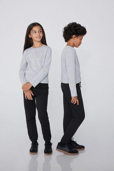 Black Fleece Trousers, Kids Boys, , large image number 0