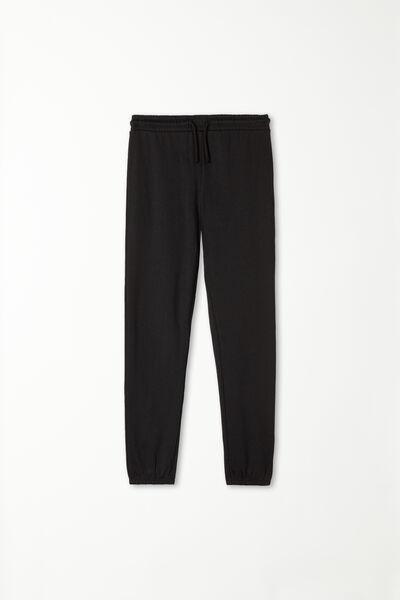 Black Fleece Trousers, Kids Boys, , large image number 1