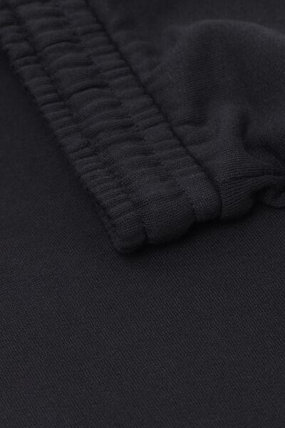 Black Fleece Trousers, Kids Boys, Black, large image number 2