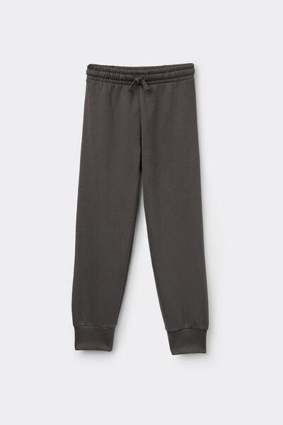 Green Elasticated Hem Cotton Joggers, Kids Boys, 5701_057Z, medium