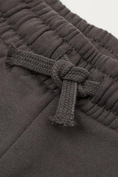 Green Elasticated Hem Cotton Joggers, Kids Boys, 5701_057Z, medium