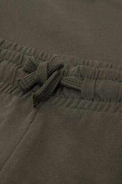 Green Long Fleece Sweatpants, Kids Unisex, 5701_226Z, medium
