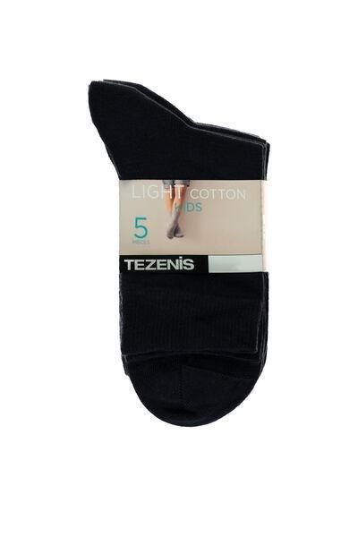 Multicolour Lightweight Short Cotton Socks - Set Of 5, Kids Unisex, , large image number 1