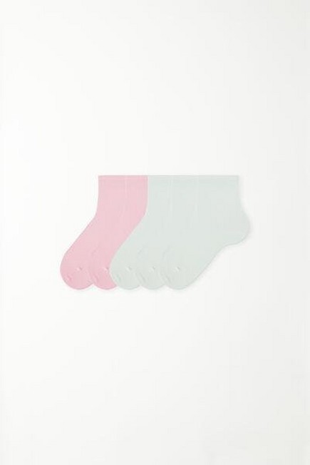 Tezenis - Multicolour Lightweight Short Cotton Socks- Set Of 5, Kids Unisex