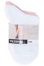 Tezenis - أبيض / وردي 5 × جوارب قطنية قصيرة خ�?ي�?ة الوزن ، أط�?ال للجنسين