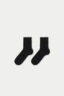 Tezenis - Grey Fleece/Black 5 X Lightweight Short Cotton Socks, Kids Unisex