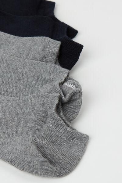 Black Long-Sleeved Crop Top, Kids Unisex, Grey/blue, medium