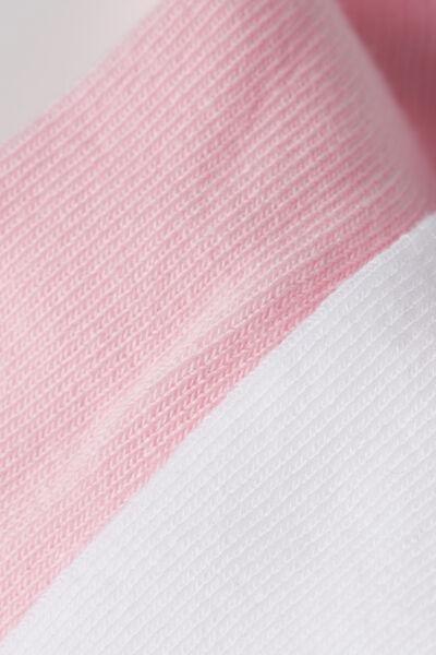 Multicolour Short Socks, Kids Unisex, White/pink, large image number 3