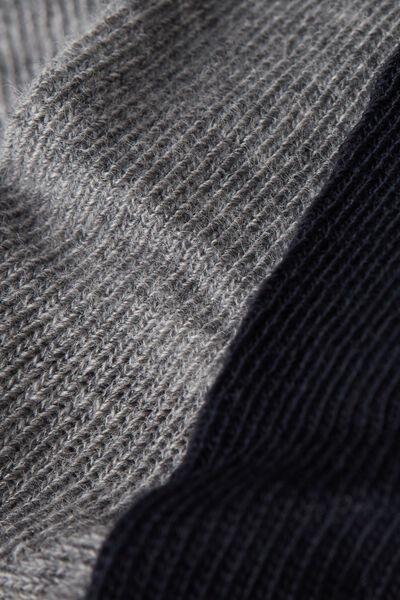 Multicolour Short Socks, Set Of 5, Kids Unisex, Grey/blue, large image number 3