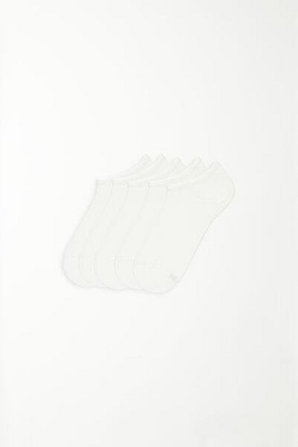 Tezenis - WHITE 5 X Cotton Trainer Socks