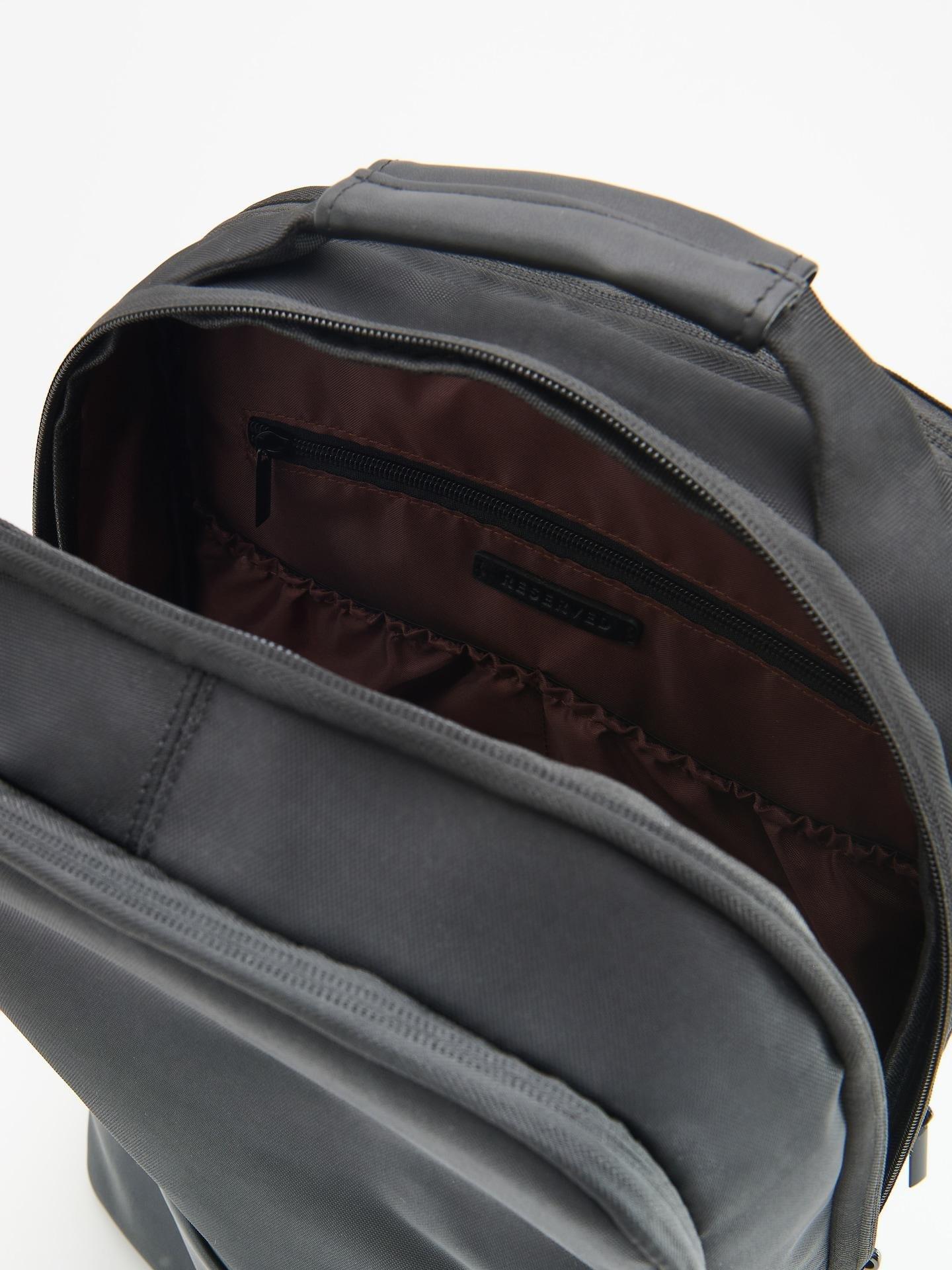 Black Spacious Backpack With Handle, Black, large image number 3