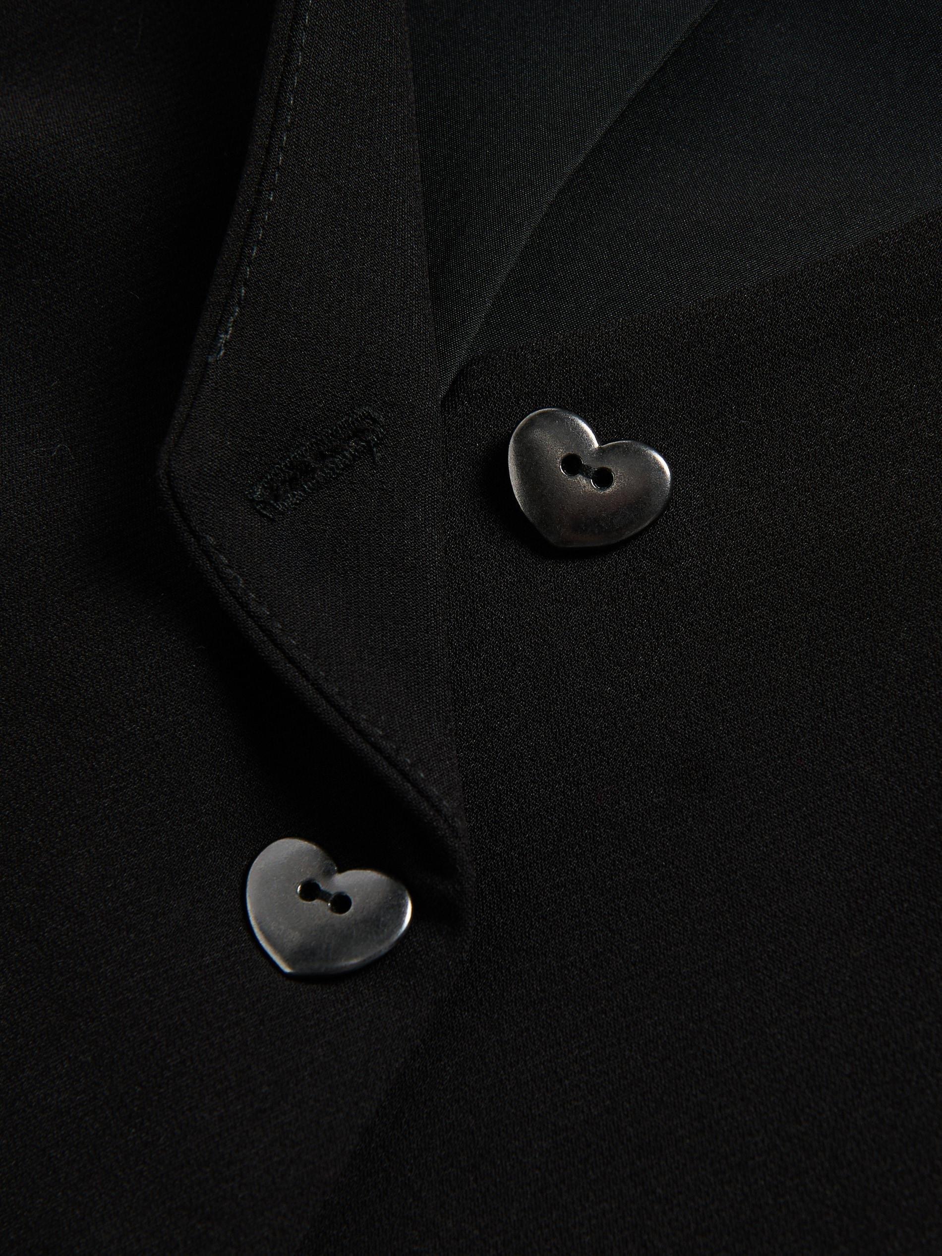BLACK Vest with decorative buttons, , large image number 3