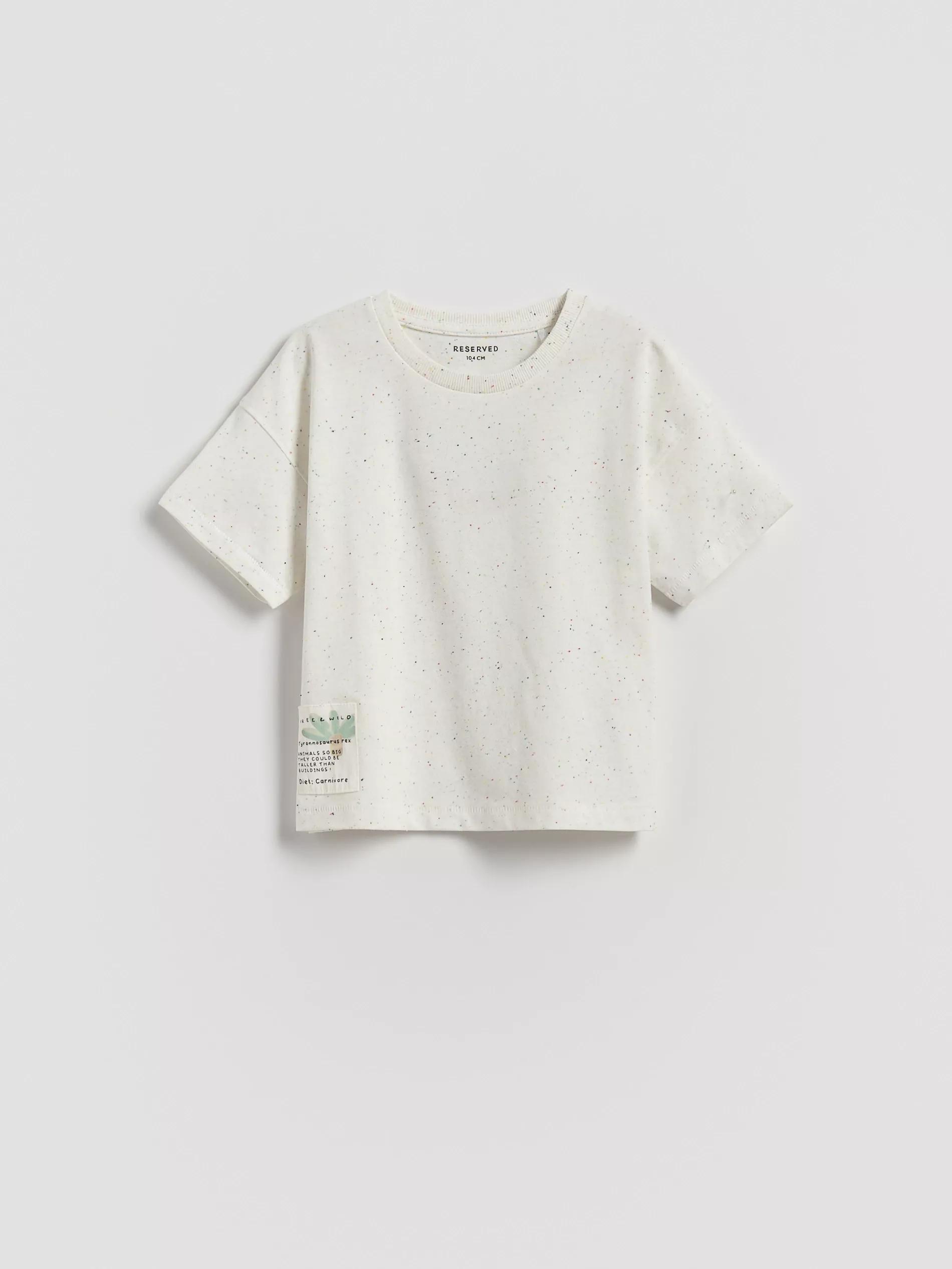 CREAM Cotton rich T-shirt, Ivory, large image number 0