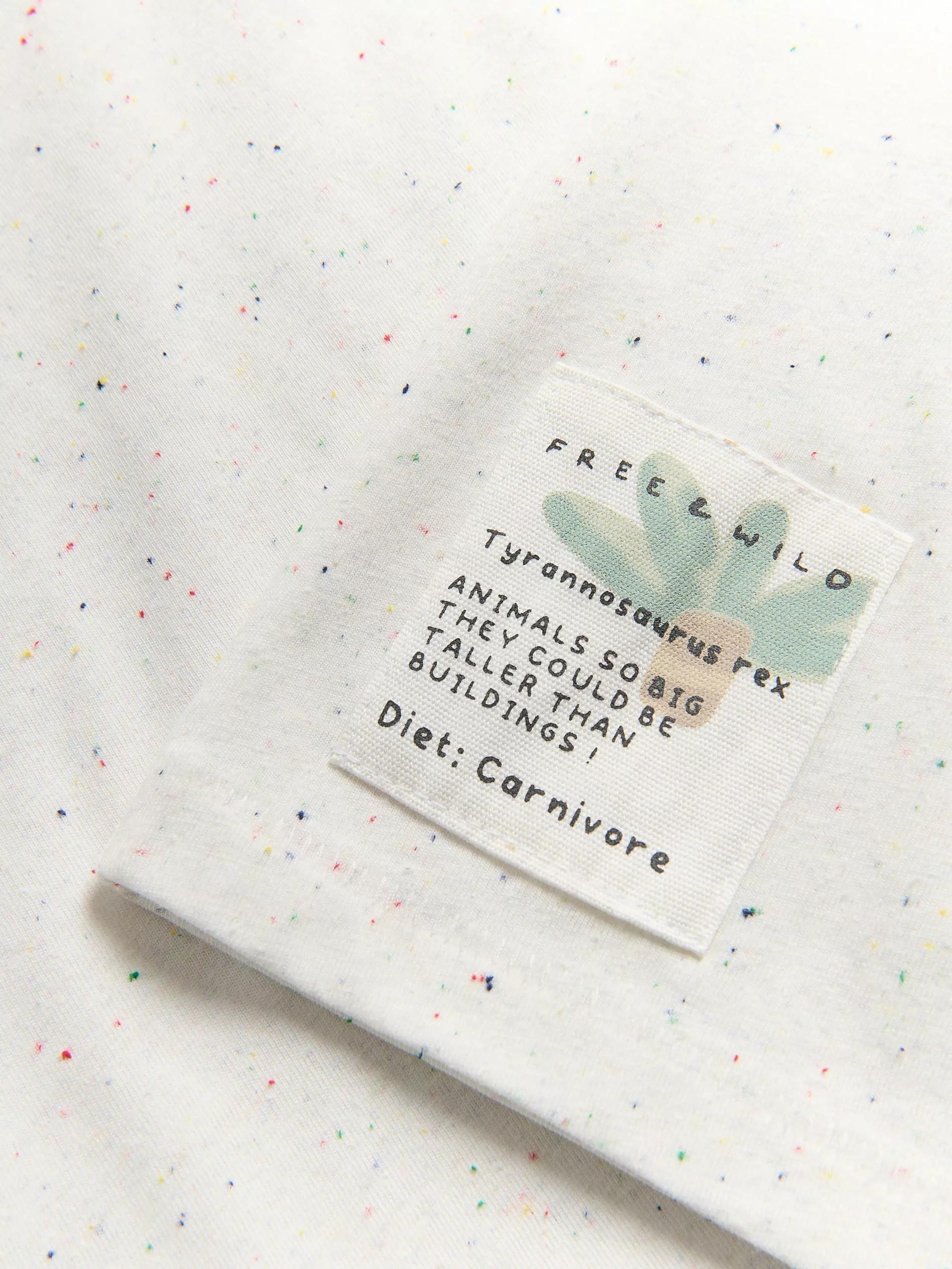 CREAM Cotton rich T-shirt, Ivory, large image number 1