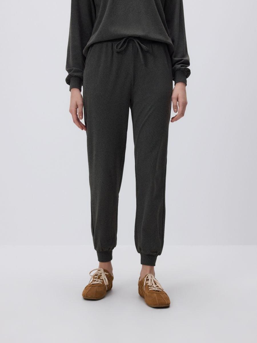 Grey Jersey Joggers, Grey, large image number 3