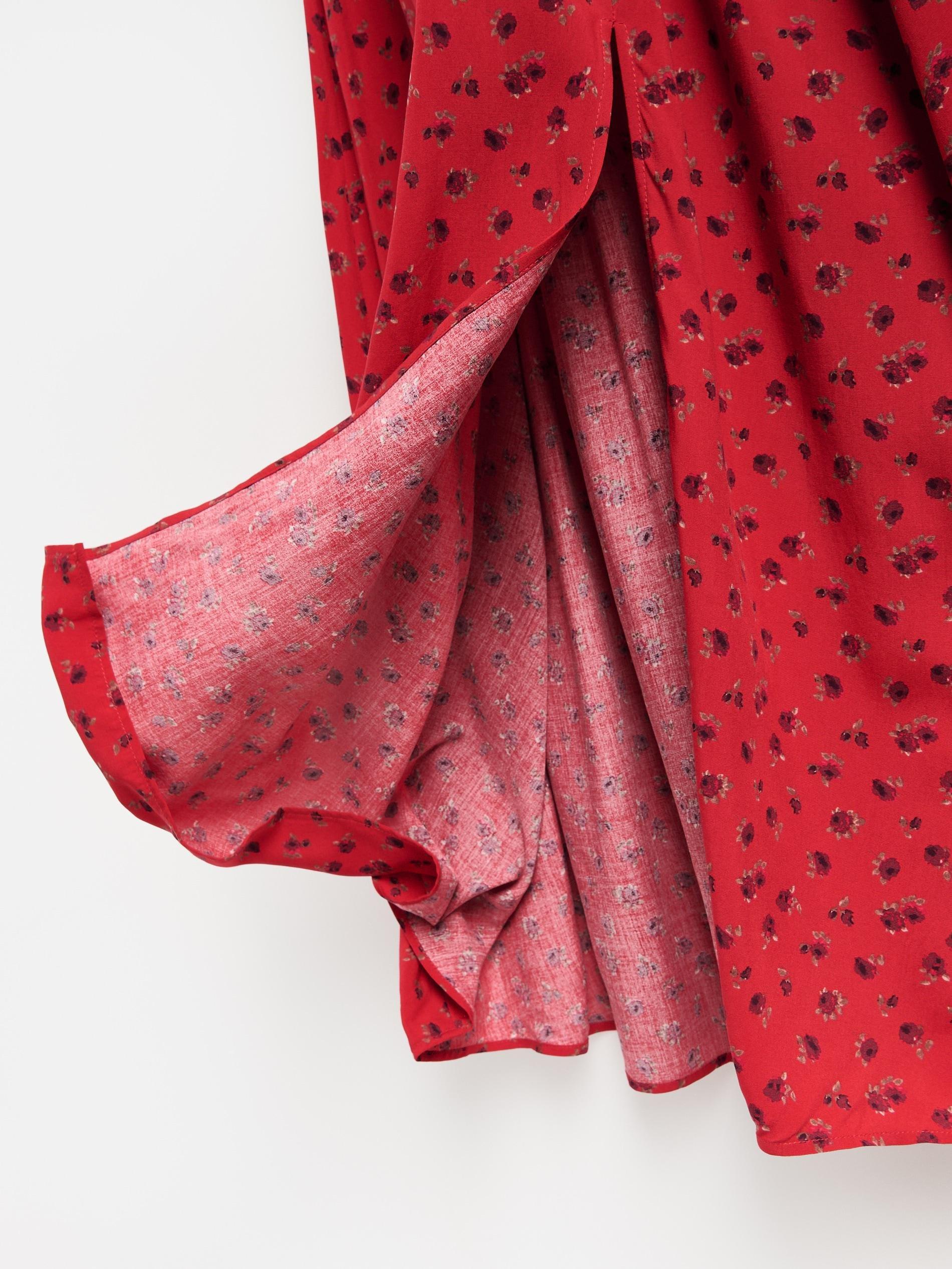 فستان منقوش and حزام متعدد الألوان, Multicolor, medium