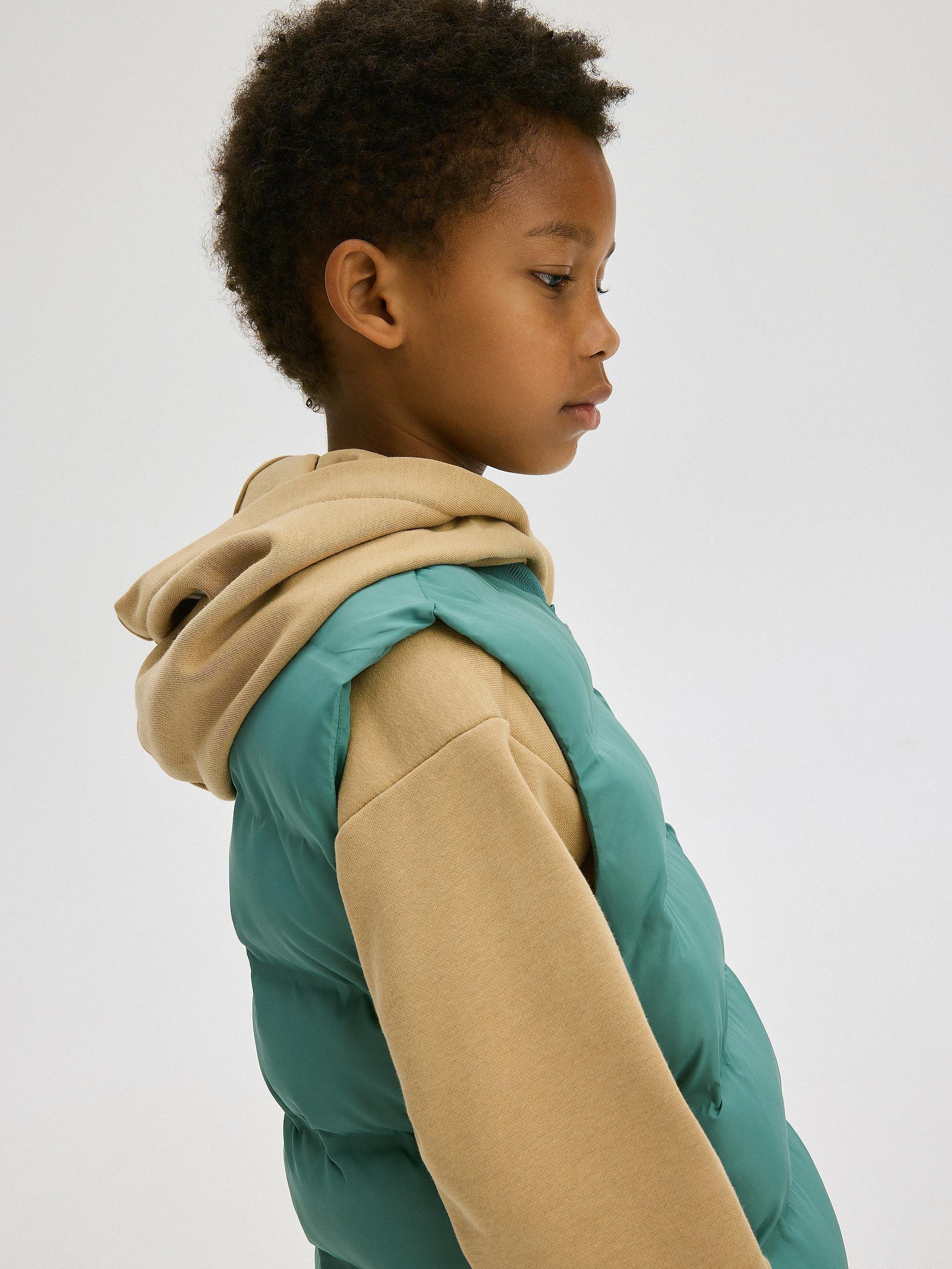Green Insulated Vest, Kids Boys, , large image number 5