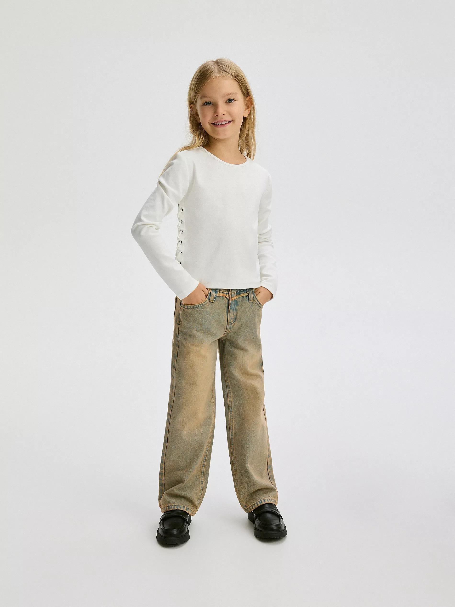 Pink Straight Jeans, , large image number 4
