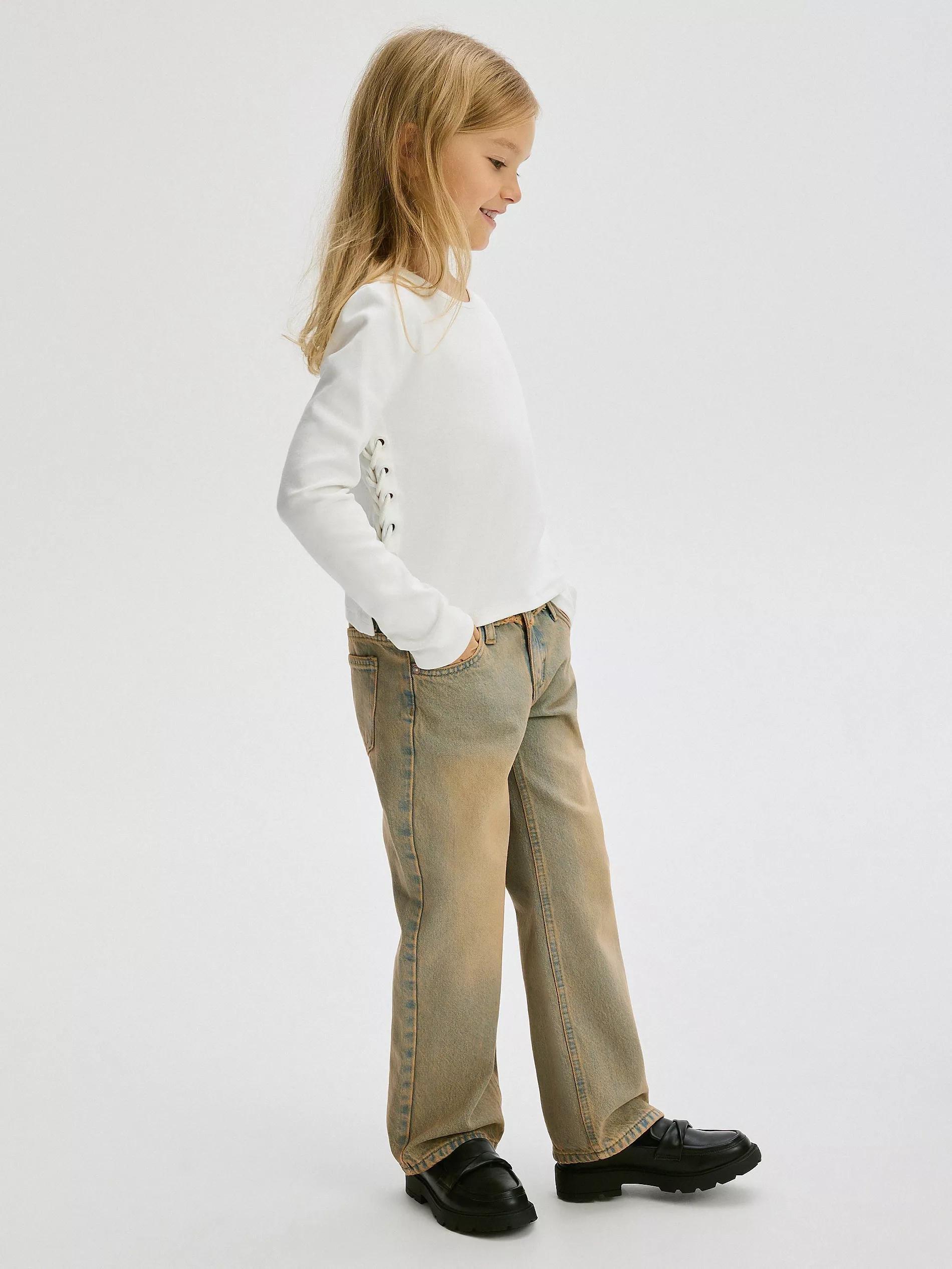 Pink Straight Jeans, , large image number 5