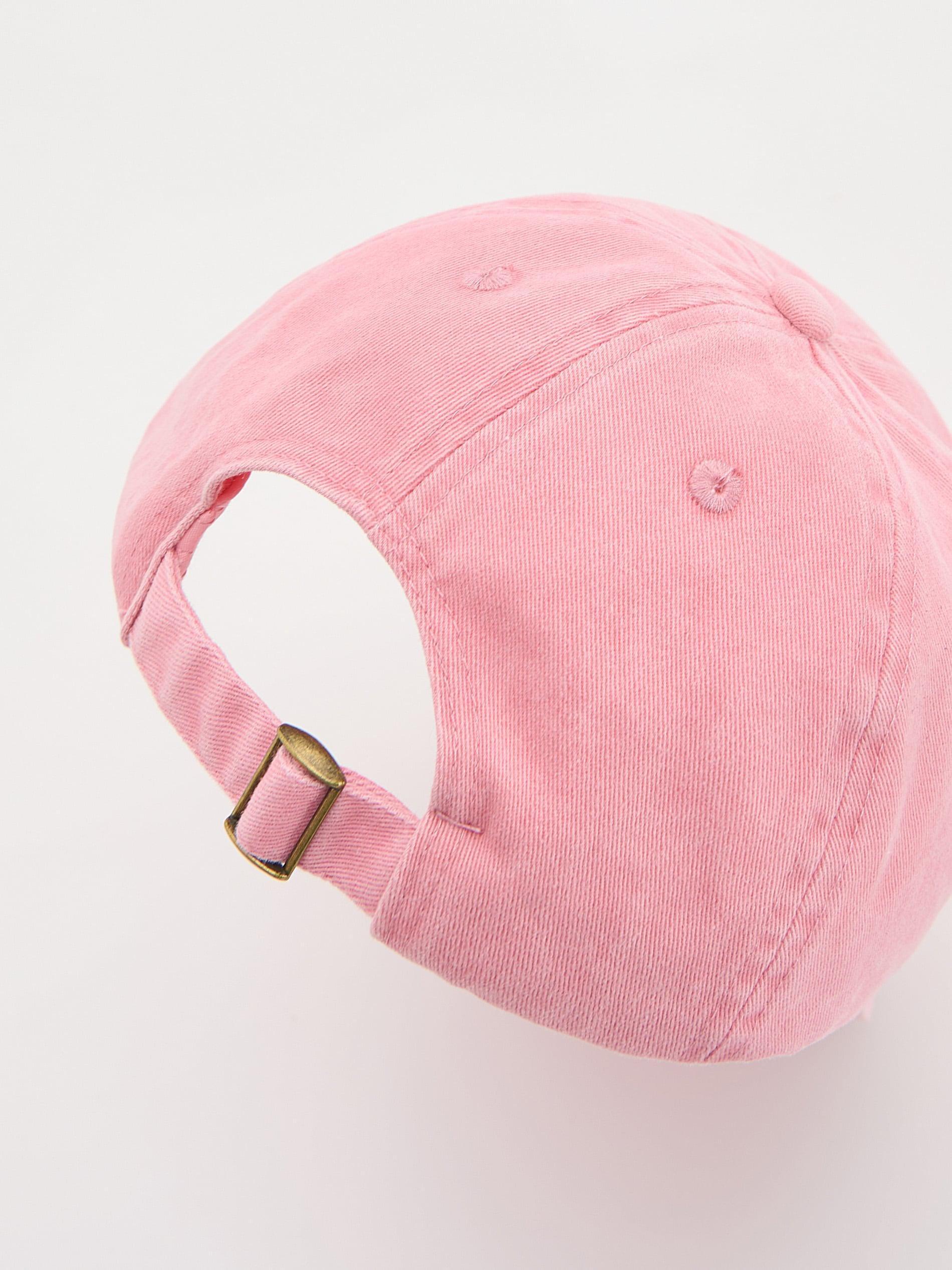 Pink Cap With Embroidery, Kids Girls, , large image number 1