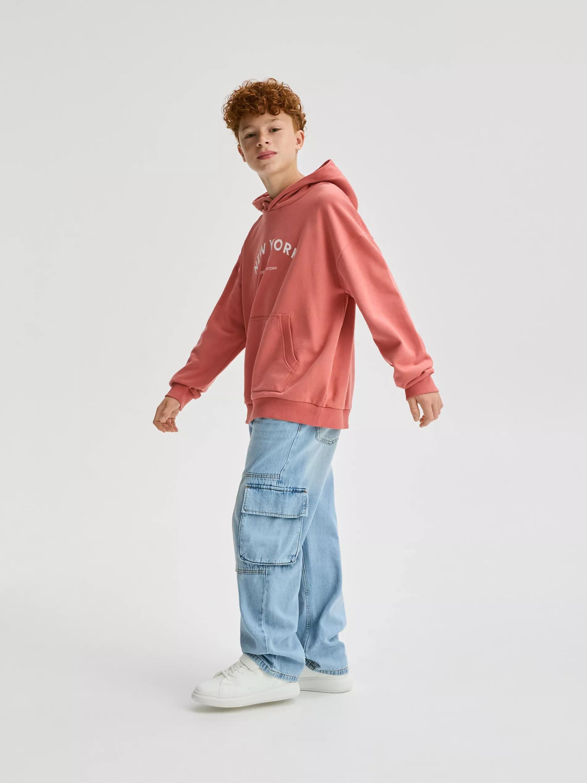 BLUE Relaxed fit jeans, , large image number 0