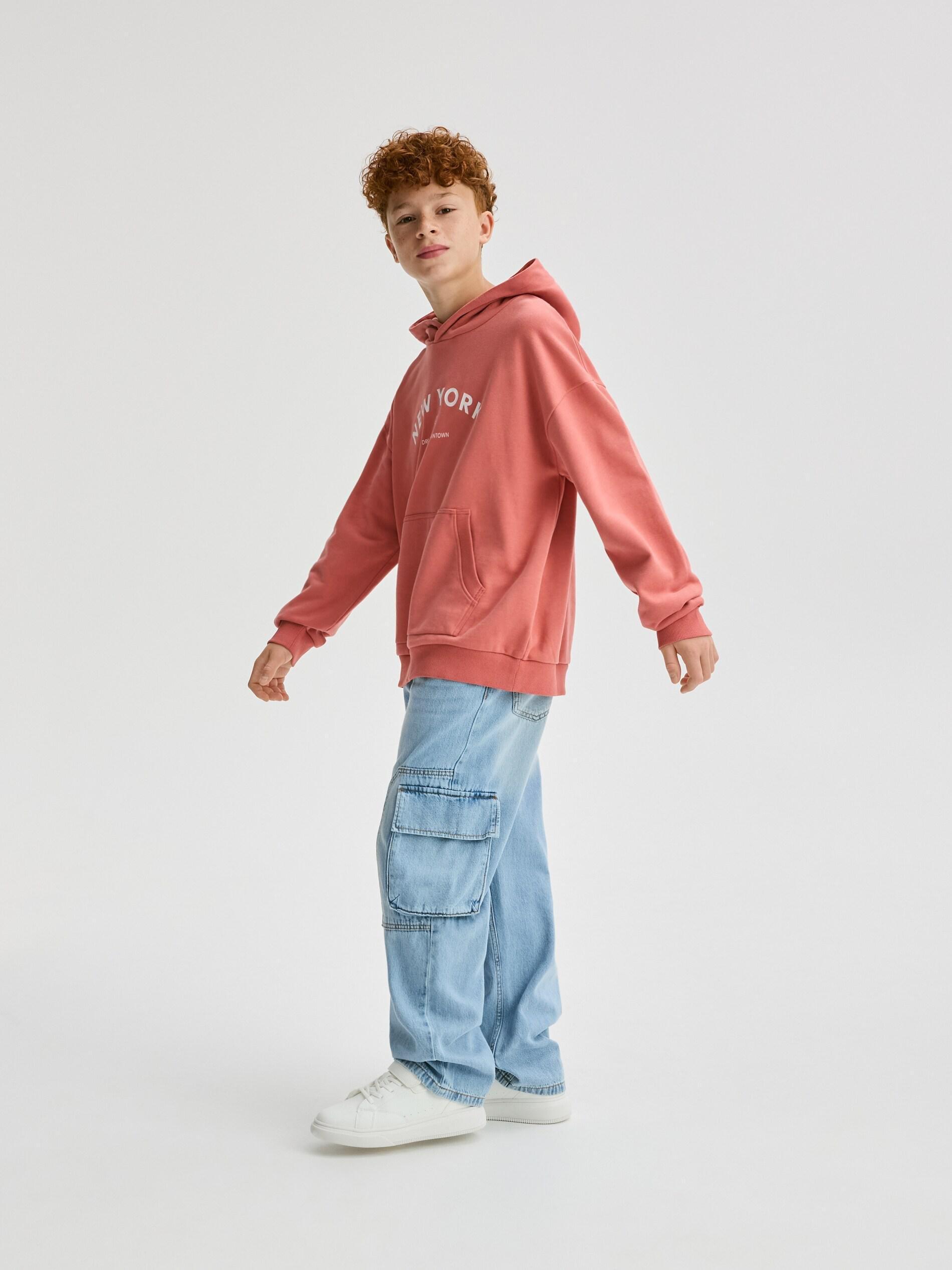BLUE Relaxed fit jeans, Blue, medium