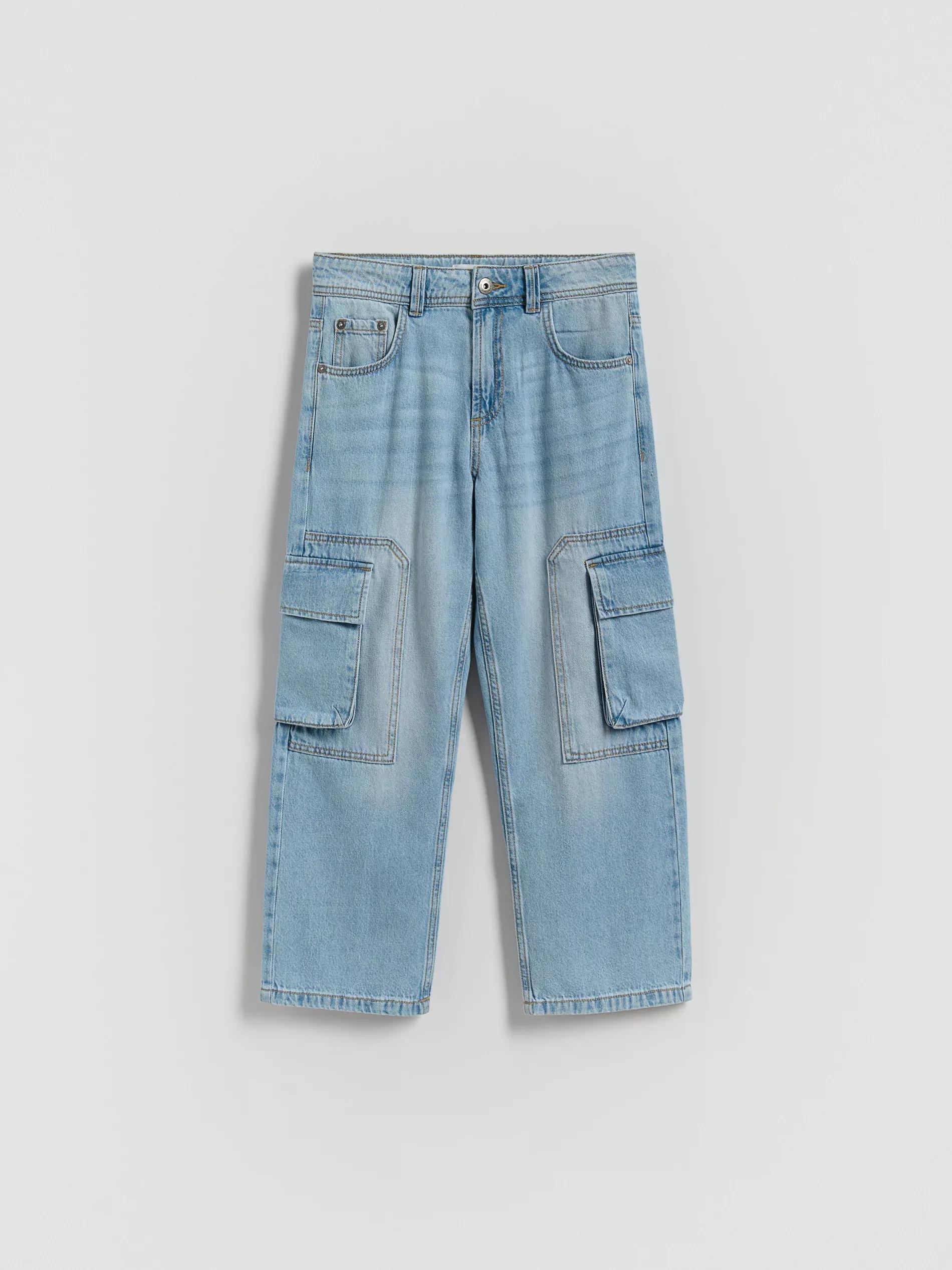 BLUE Straight fit jeans, , large image number 1