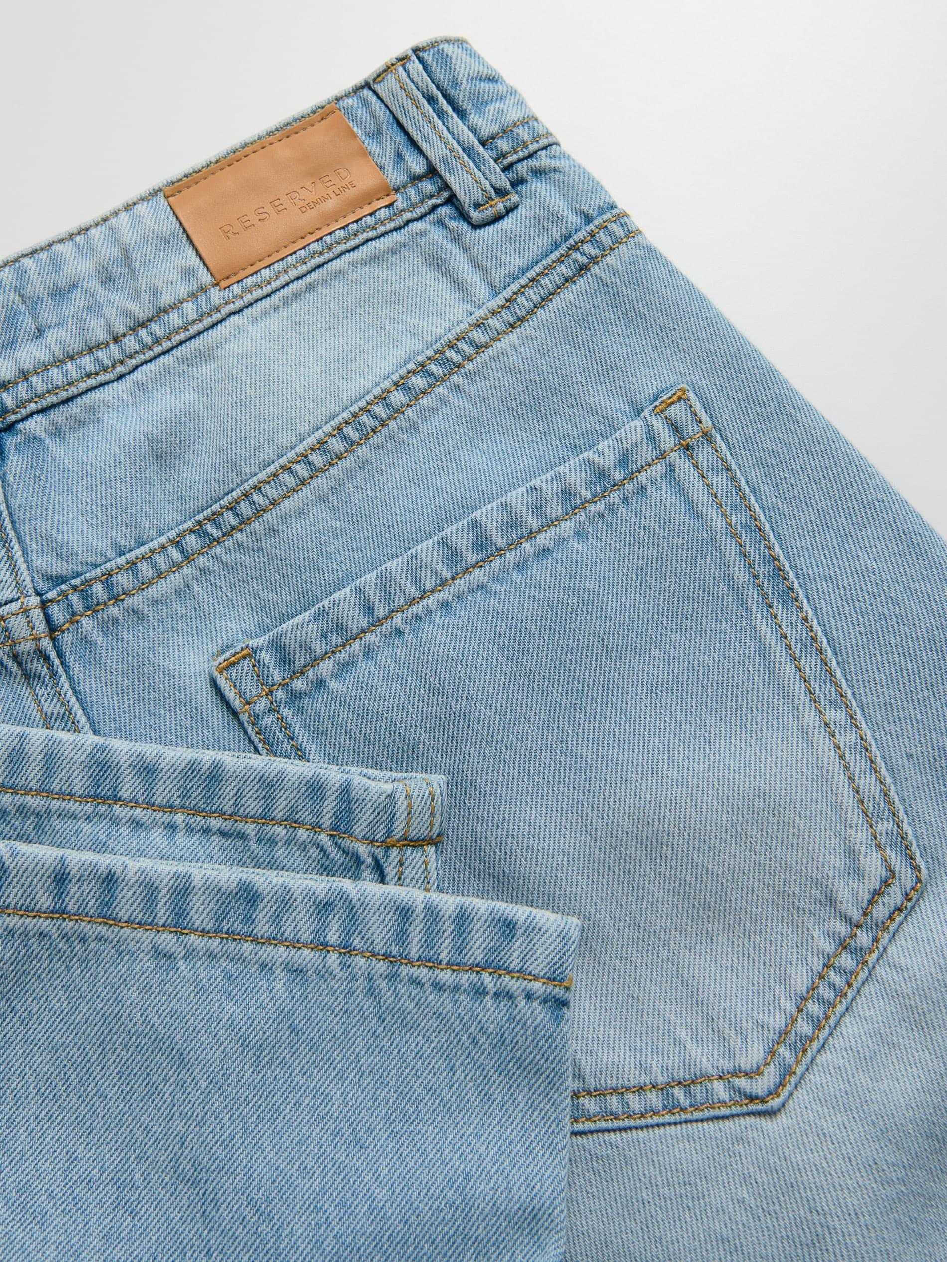 BLUE Straight fit jeans, , large image number 5
