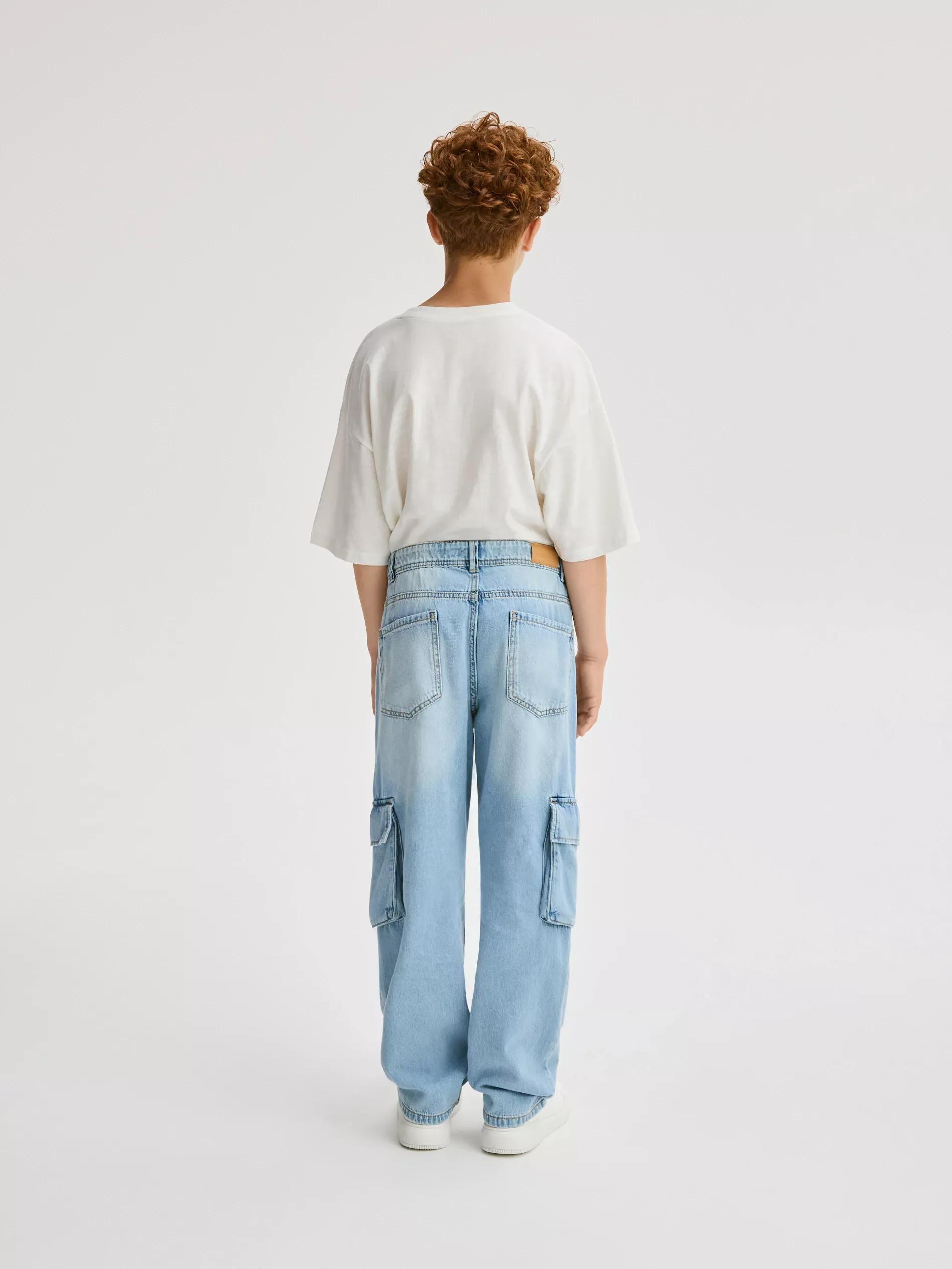 BLUE Relaxed fit jeans, , large image number 5