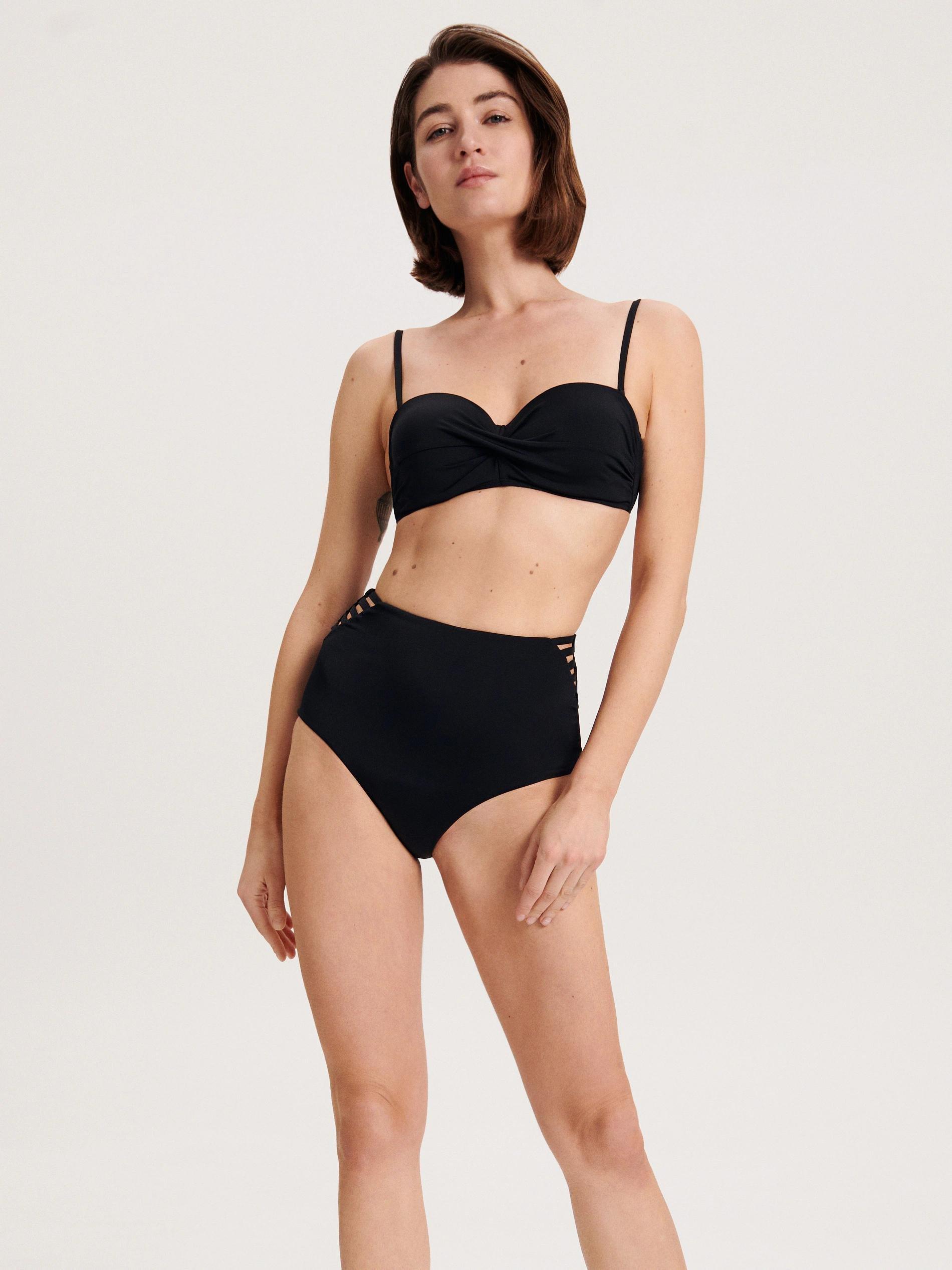 Black Beach Panties With Cut-Outs, , large image number 0